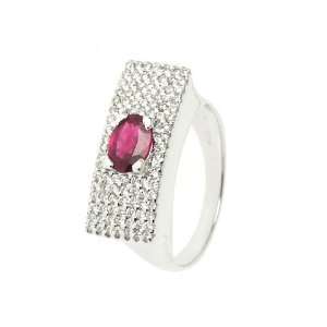    18Carati Ruby and diamond ring 0.48 ct.   AF0290 5 Jewelry