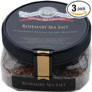 Caravel Gourmet Sea Salt, Rosemary Grocery & Gourmet Food