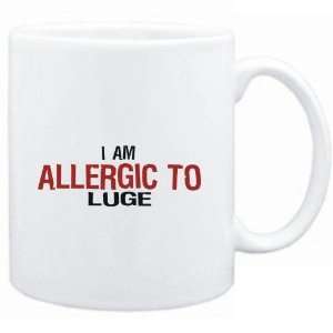  Mug White  ALLERGIC TO Luge  Sports