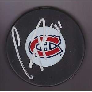 Carey Price Signed Puck   w COA #31   Autographed NHL Pucks