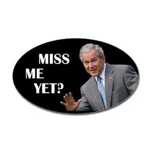President George W. Bush Sticker Oval Humor Oval Sticker by 