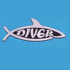  Trident Shark Diver Stick On Emblem