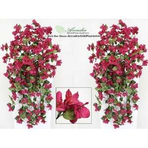   TWO 45 Artificial Bougainvillea Hanging Flower Bushes
