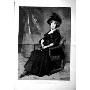  1886 Carolus Duran Fine Art Portrait Beautiful Lady