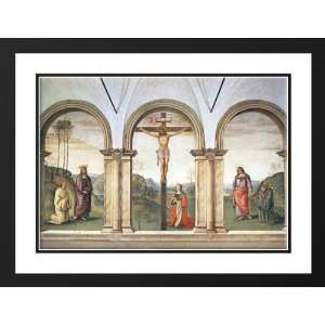 Perugino, Pietro 38x28 Framed and Double Matted The Pazzi Crucifixion 