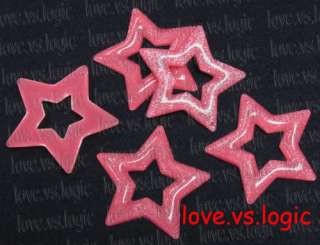 xxxhuge glitter star lucite pendant dark pink due to production 