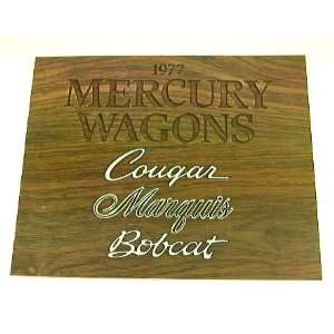  1977 77 MERCURY STATION WAGON BROCHURE Marquis Bobcat 