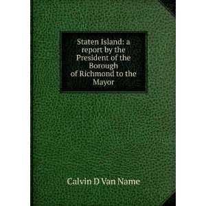 Staten Island a report by the President of the Borough of Richmond to 