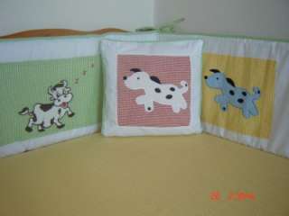 5pcs. Baby Bedding Set quilt,bumper,fitted sheet, nappy stacker and 