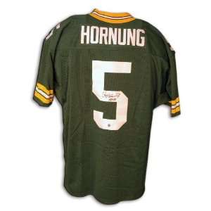  Autographed Paul Hornung Uniform   Throwback Inscribed HOF 