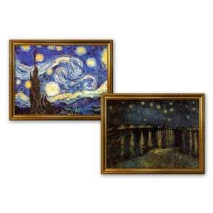com Starry Night and Starry Night over the Rhone by Vincent van Gogh 