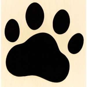 Jumbo Large Paw Print Rubber Stamp   Dog / Cat / Bear 