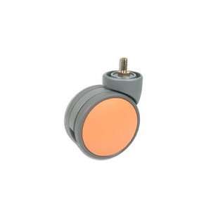 Cool Casters   Grey Caster with Orange Finish   Item #400 75 GY OR TS 