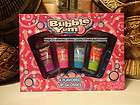   LUV 4pc Gift Set/ Lot BUBBLE YUM Squeezy Tube Lip Gloss Great Gift