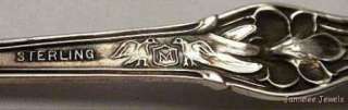    Manchester Sterling Floral Springfield VT Souvenir Spoon  