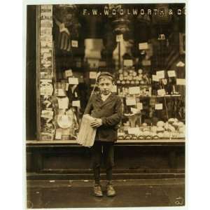  Photo Simon Mellitto, 314 American St., age 10, newsboy 