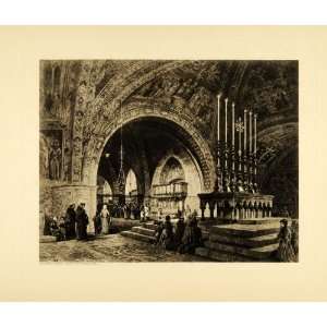  1905 Photogravure St. Francis Assisi Church Italy 