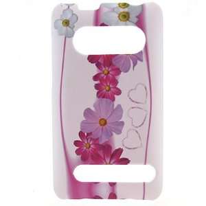  Crystal Hard Shield White Rubberized Faceplate With Pink 