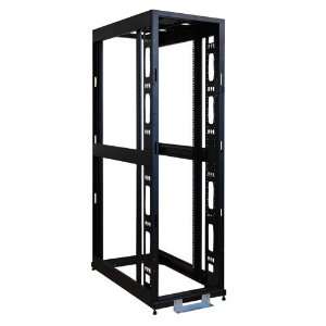   Capacity Open Frame Rack Enclosure Server Cabinet (Black) Electronics