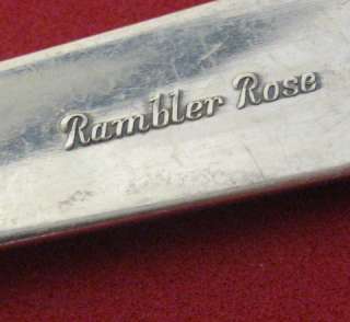 1937 RAMBLER ROSE BY TOWLE STERLING SILVER TABLE SERVING SPOON 8 1/2