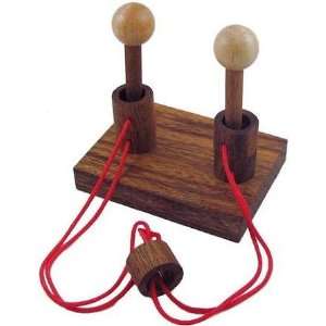    Gordian Duet String Wooden Puzzle Brain Teaser Toys & Games