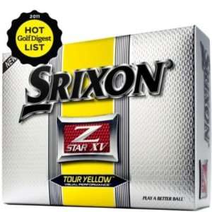  Srixon Mens Z Star XV Tour Yellow Golf Balls 2011   12 