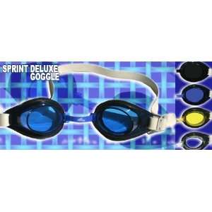  Sprint Aquatics Deluxe Swim Goggles   Blue Sports 