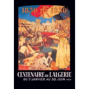 Centenaire de lAlgerie 1830 1930 12x18 Giclee on canvas  