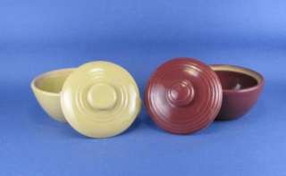 Ceramic Bean Pots Individual Caserrole Bowls Handled  