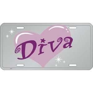  Beautiful Diva Chrome License Plate Auto Tag Sports 