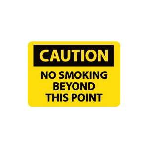  OSHA CAUTION No Smoking Beyond This Point Safety Sign 