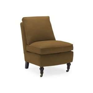    Sonoma Home Kate Slipper Chair, Leather, Saddle