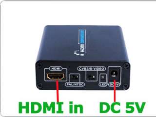 HDMI to Composite/S video + Audio Converter+HDMI Cable for PS3 DVD