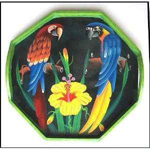   Tray   Parrots   Handcrafted by Haitian Artists  14