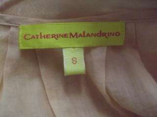 Catherine Malandrino  Peach Embroidered Flattering Dolman 