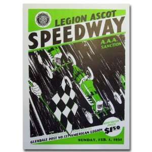  1931 Legion Ascot Speedway Poster Print