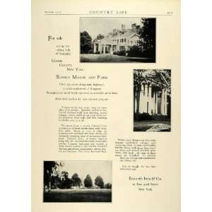  1927 Ad Ridgely Manor Farm Ulster County New York Kenneth 
