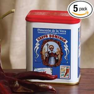 Pimenton De La Vera Spanish Paprika D.O. Sweet, 4.4 Ounce Tins (Pack 