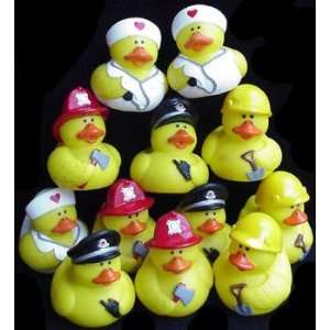   Rubber Ducks ~ Nurse, Fireman, Police, Construction Toys & Games