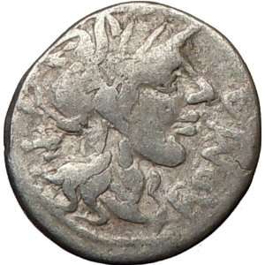 com Roman Republic Ahenobarbus 116BC Ancient Silver Coin ROMA Jupiter 