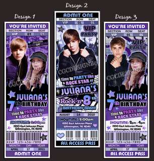 prior to purchase sorry personalized justin bieber birthday party 
