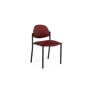  Global Comet Armless Stacking Chair, 3 Pack, Burgundy 