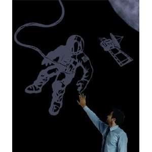  Vinyl Wall Decal Sticker Space Walk Astronaut Satellite 