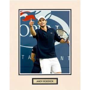  Andy Roddick   One for the Fans   8 x 10 Matted Photo 