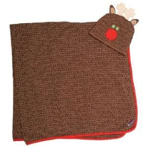  Sozo Rudolph Swaddle Blanket and Cap Set Baby