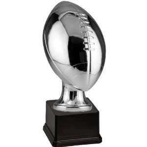  Mid Sized Silver Football Resin Trophy