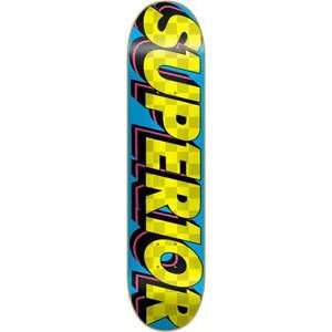 Superior Moto Classic Skateboard Deck   7.6 Blue Sports 