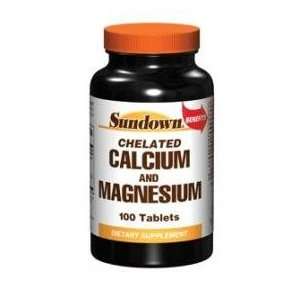 Sundown Chelated Calcium and Magnesium Captabs 100 Health 