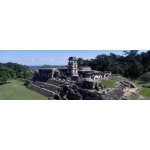   Historic Ruins, Archeology, Chiapas, Mexico by Panoramic Images , 8x24