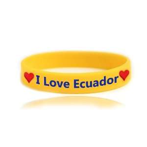  I love Ecuador (Pulcera de Silicone)